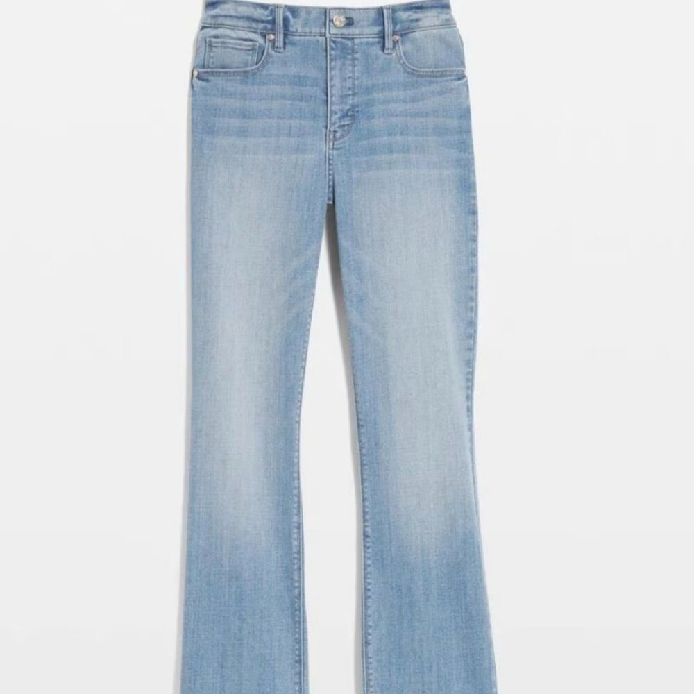 White House Black Market High-Rise Slit Hem Bootcut Jeans – Sculpting Fit, 12